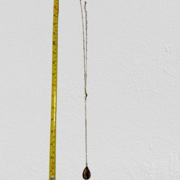 Tiger Teardrop Natural Stone Y Necklace  2027  NWT Boutique - Picture 5 of 10